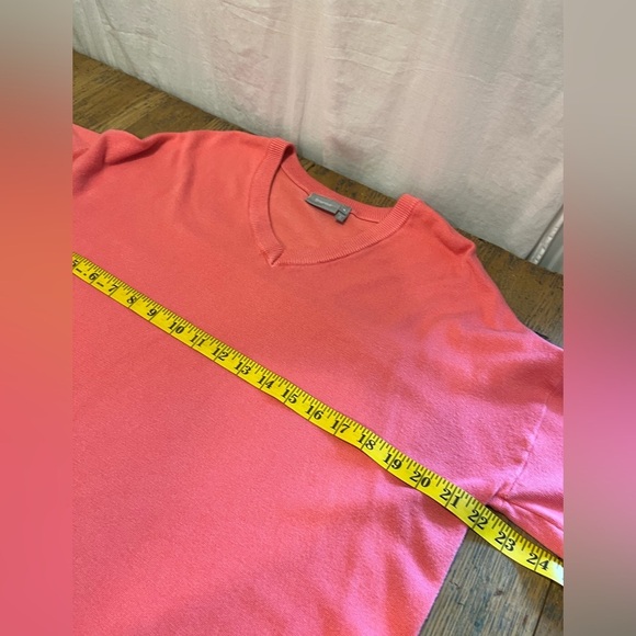 🩷FRANSA – Coral Pink Knit V-Neck Top M - Picture 10 of 11